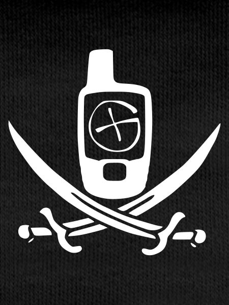 Géocaching Drapeau Pirate Blanc