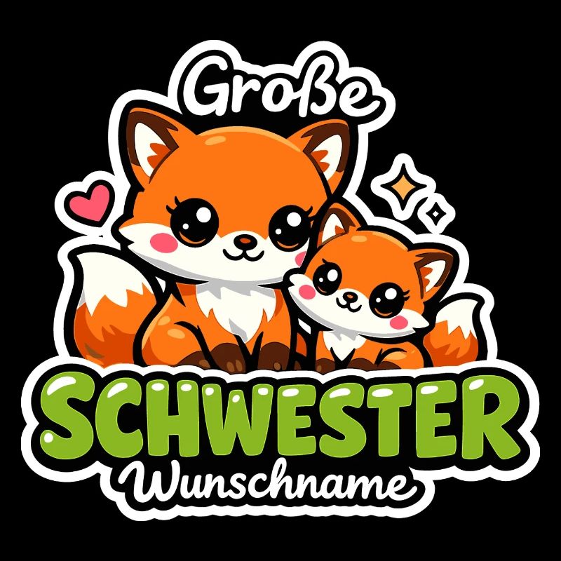 Große Schwester Geschenk Füchse 2026