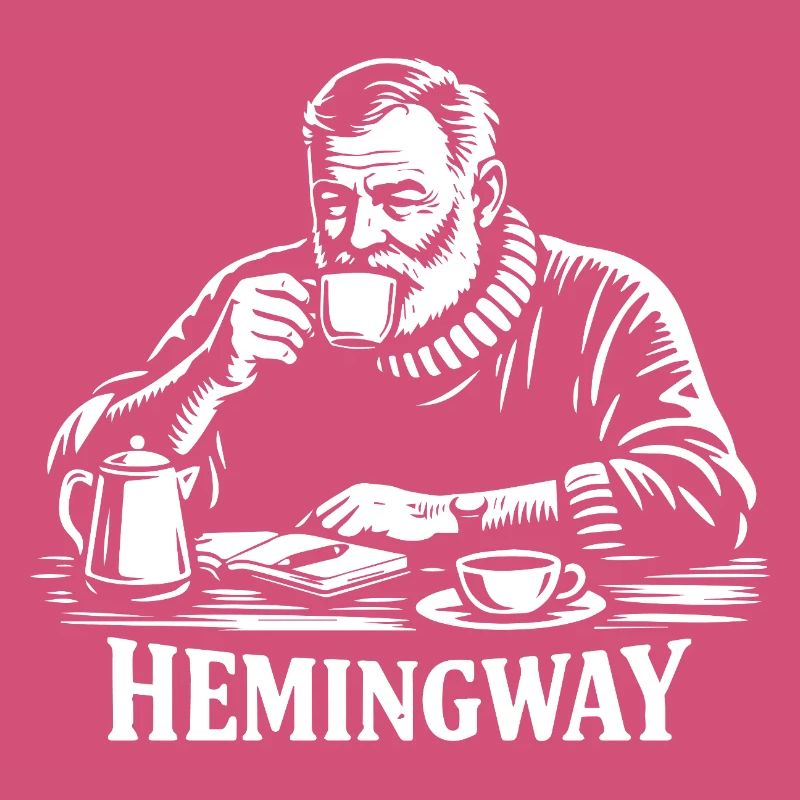 Hemingway Kaffee-Silhouette