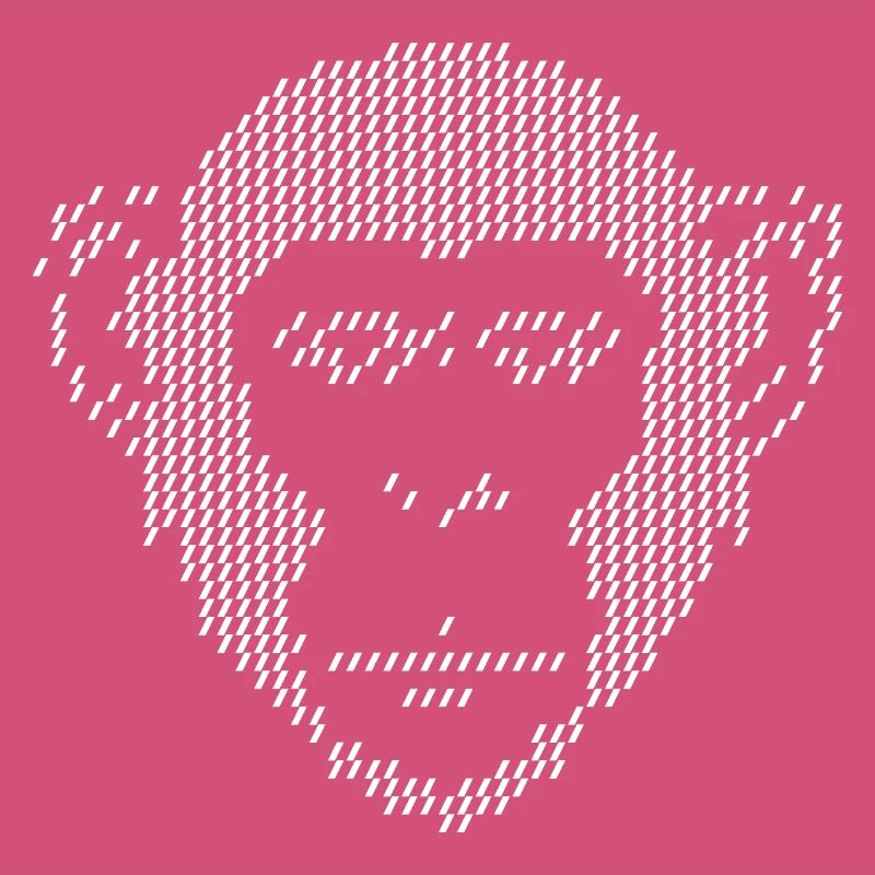 Pixel Monkey Halbton-Kunst