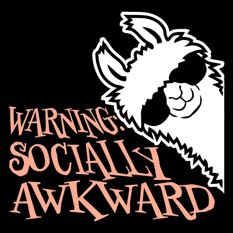 Lama Warning Socially Awkward Sunglasses Alpaca