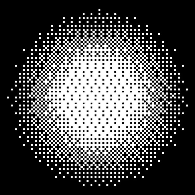 Halftone Circular Mosaic