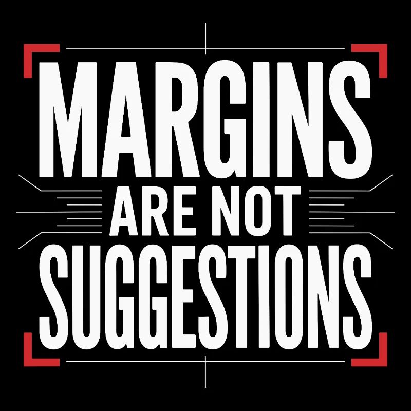 Les marges du designer d’impression sont des designers experts en impression