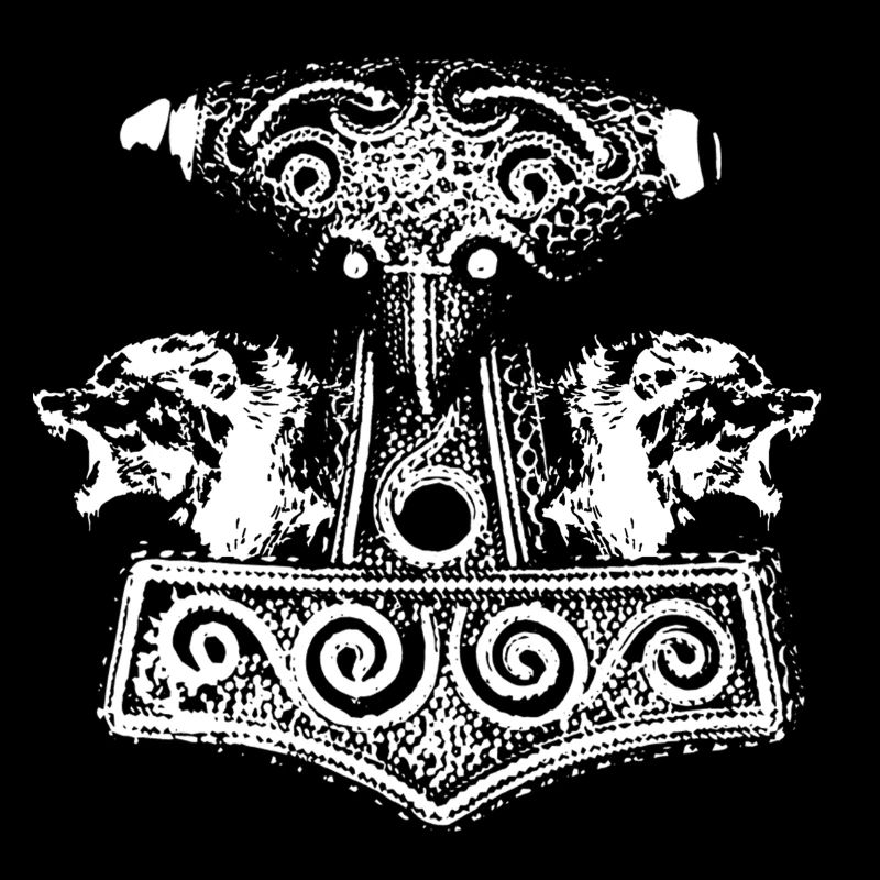 Weiß Hammer-Wölfe