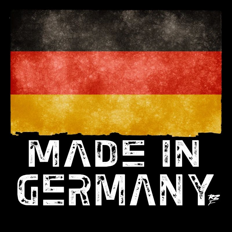 Drapeau Made in Germany – Style vieilli