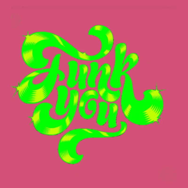 Conception de texte punk néon vert