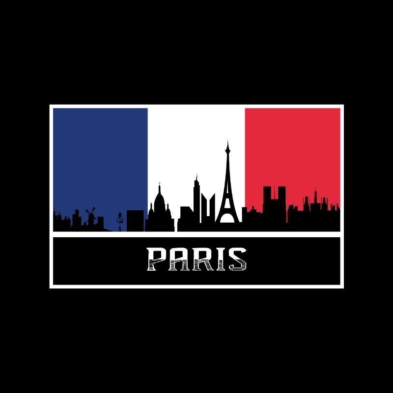 Paris Skyline Souvenir Frankreich Silhouette