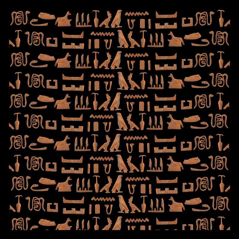 Ancient Egypt, hieroglyphic pattern, gift idea