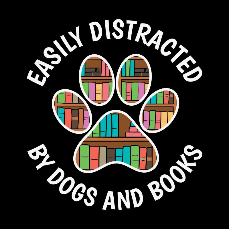 Easily Distracted By Dogs And Books Book