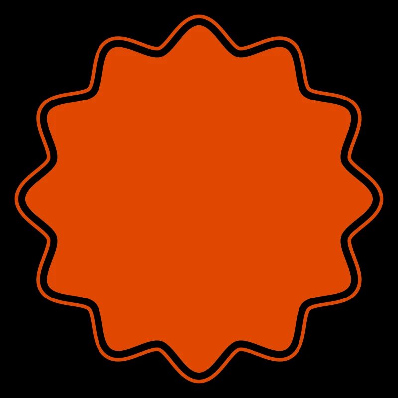 Emblem | Form | Stern runde Ecken (Vectorgraphic)