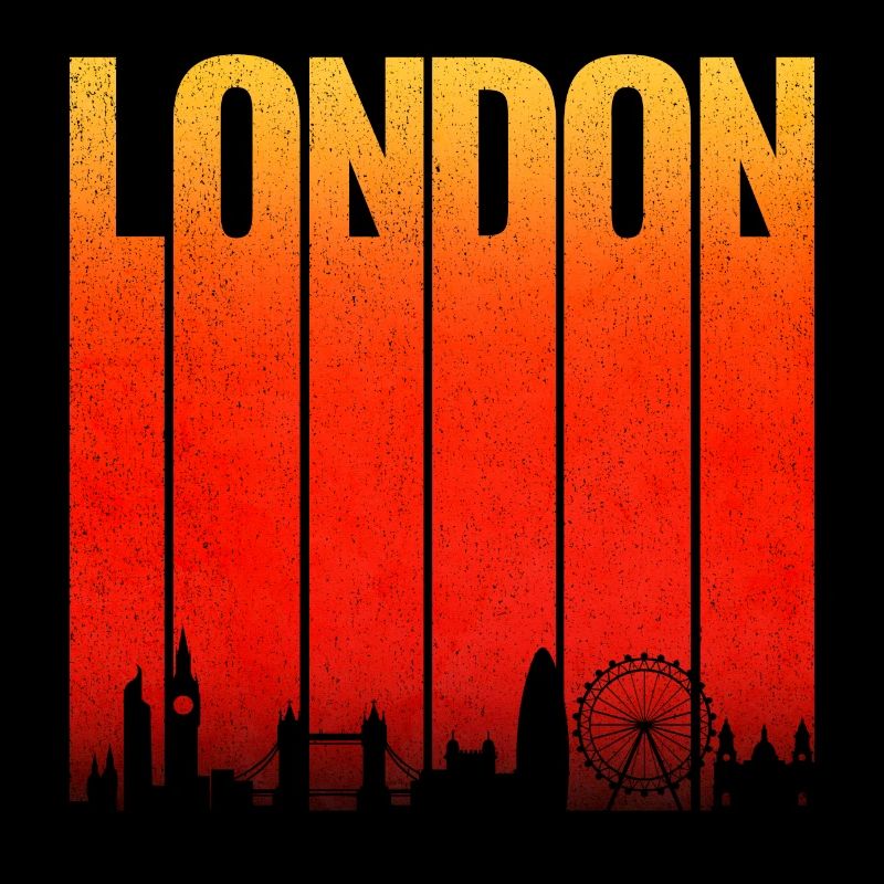 Barres de gradient de la Skyline de Londres
