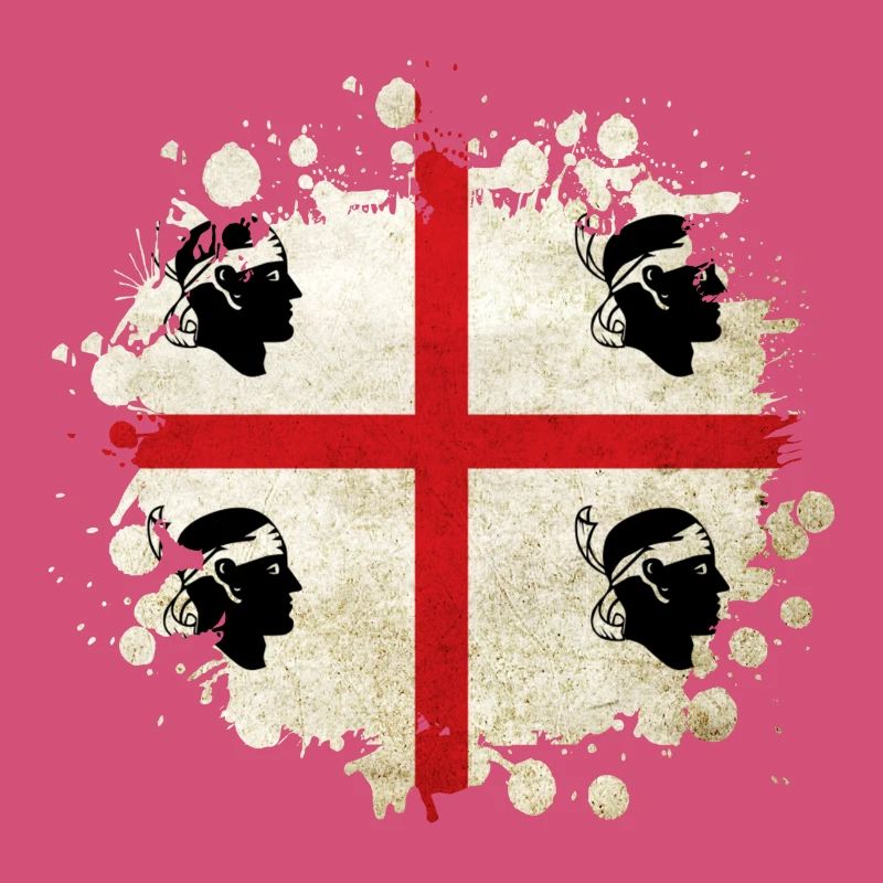 Design de drapeau vintage de la Sardaigne