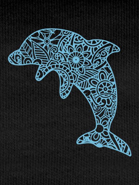 T-shirt dauphin delfin mandala