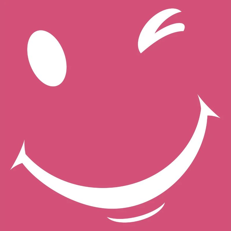 Expression de clin d’œil blanc