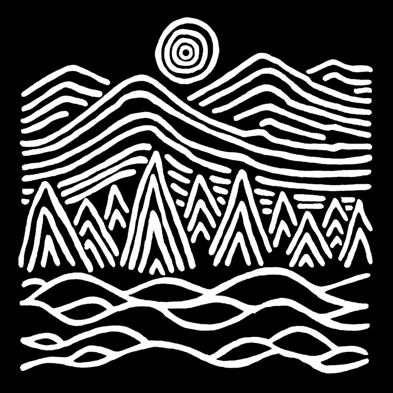 Seltsame weiße Landschaft