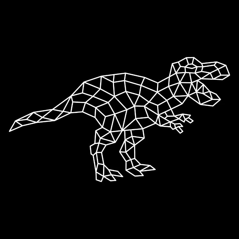 Geometrischer T-Rex Kontur