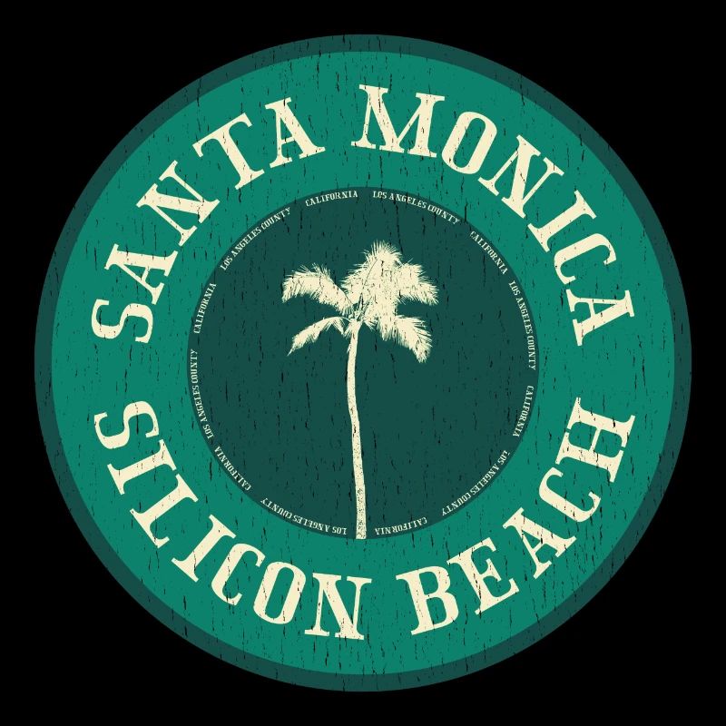Badge de la plage de Santa Monica