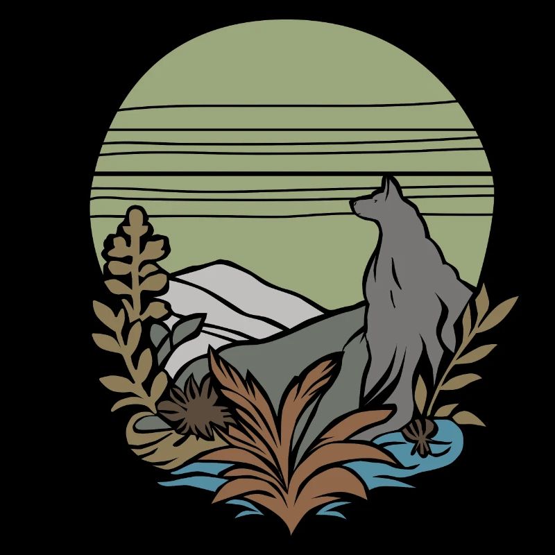 vintage wolf