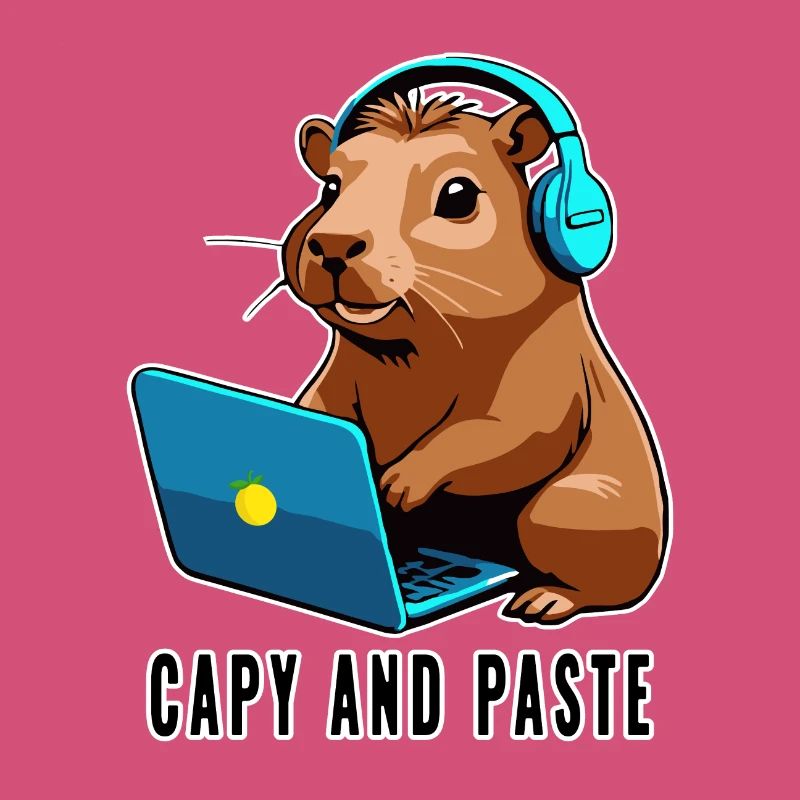 Capybara mit Witz Capy and Paste