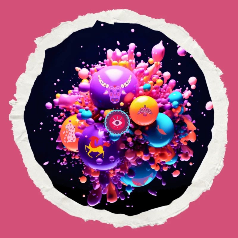 Kosmische funky Blasen