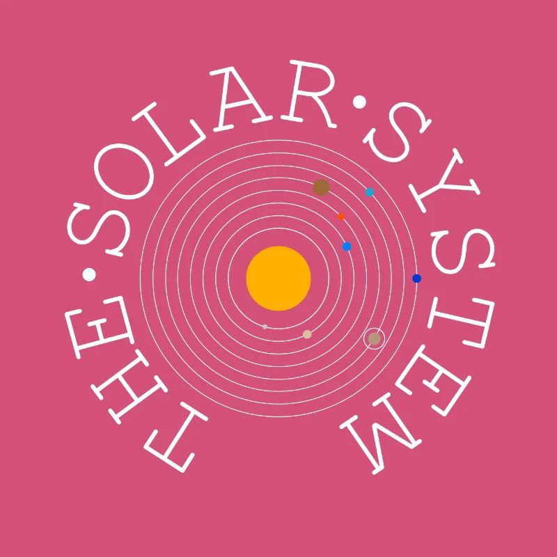 Le système solaire (blanc)
