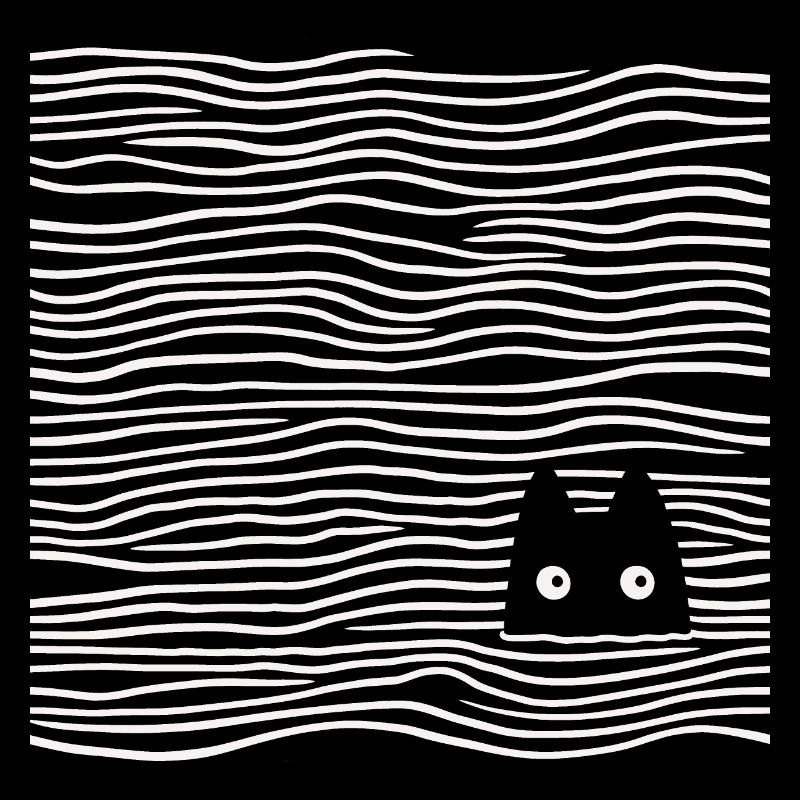 Katze im Meer