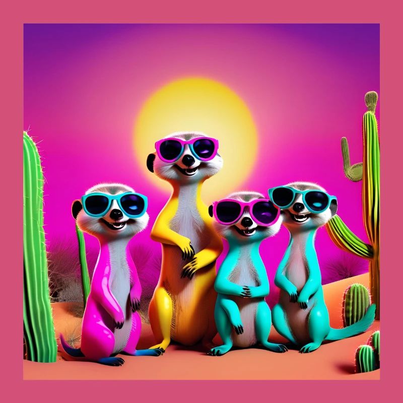 Erdmännchen, Erdmännchenfamilie, Erdmännchen-Humor