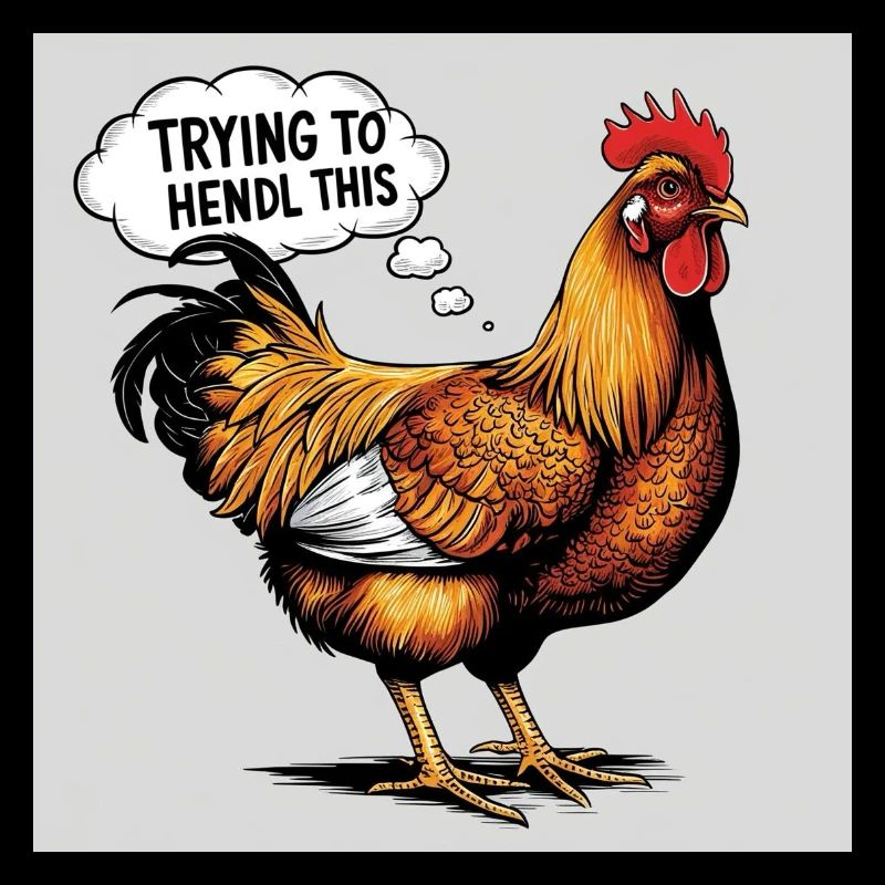 Poulet « Essayer de faire ça »