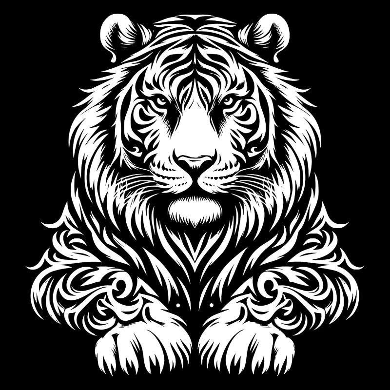 Tigre de Sibérie tribal