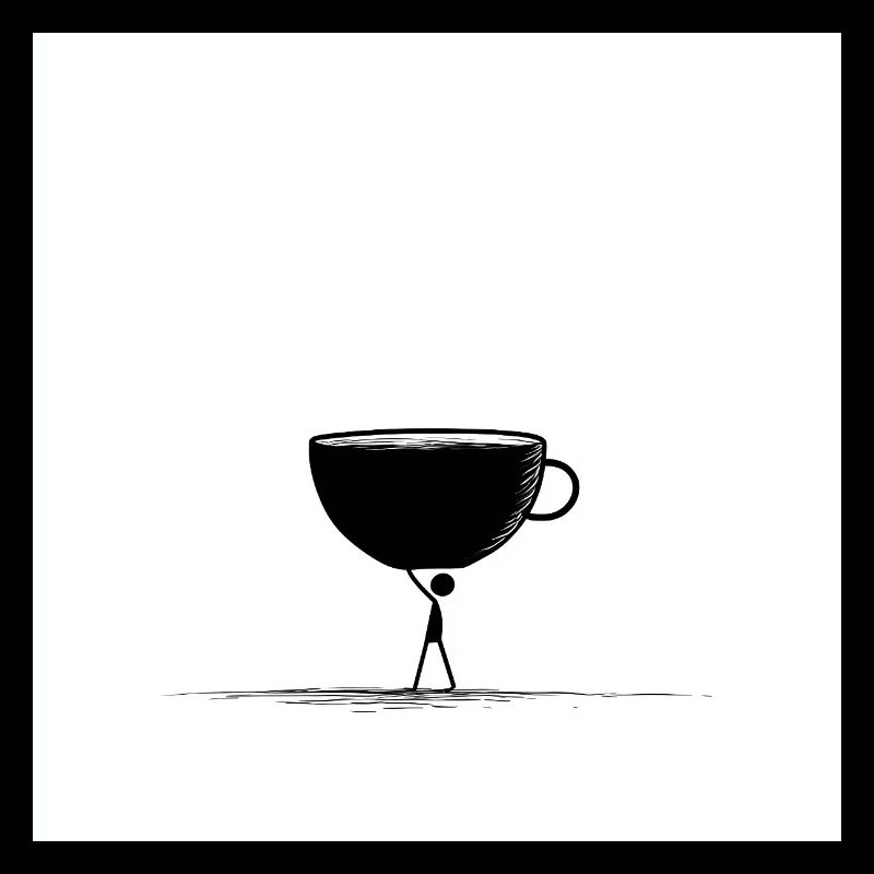 Schwarz wie meine Seele – Kaffee first!