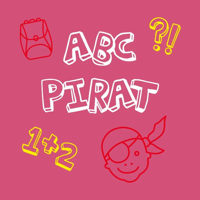ABC Pirat Einschulung Schule Comic Kinder Feier