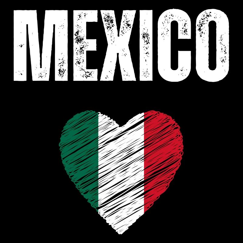 J’aime le Mexique, drapeau du Mexique