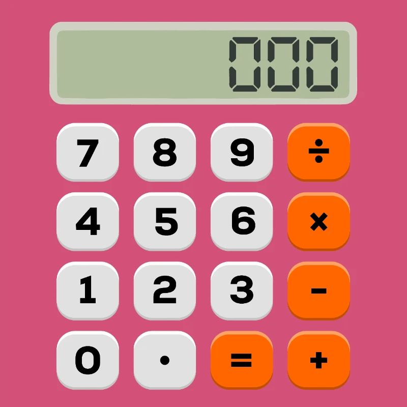 Number Day Minimalist Calculator Numerical Pattern
