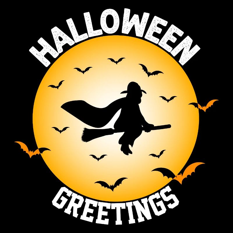 Halloween Sorcière Vol Silhouette Design