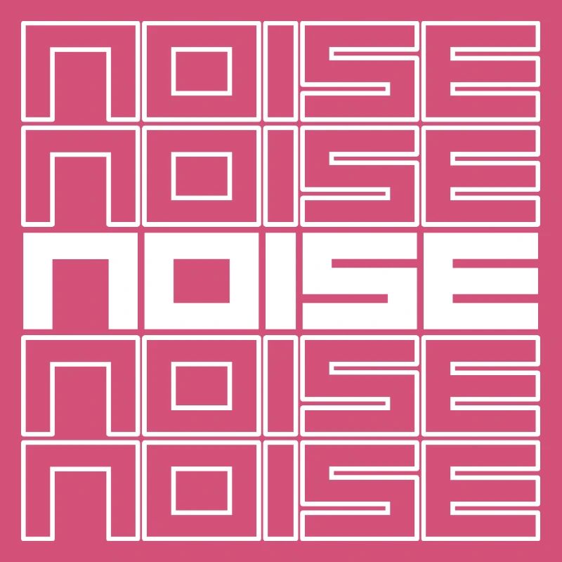 Noise Geometric Typography Bold Pattern