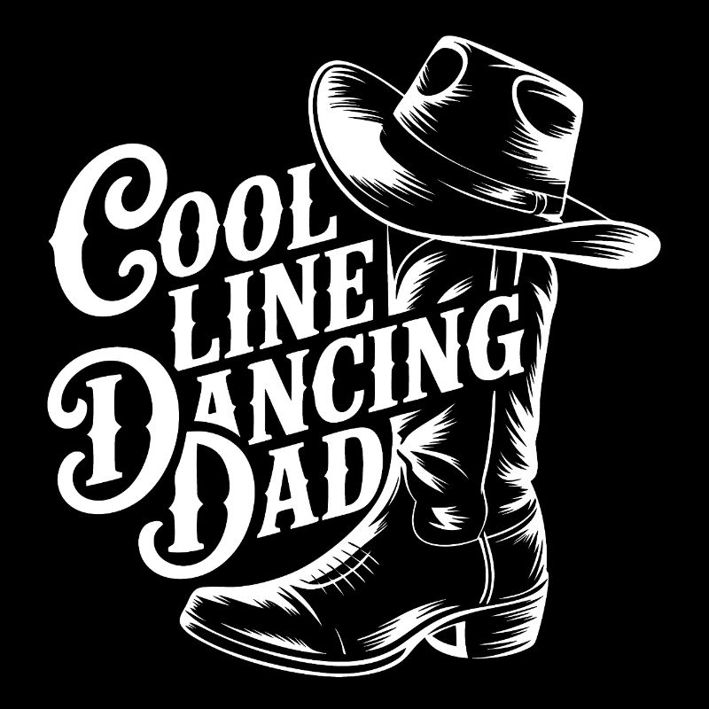 Cool Line Dancing Dad Design