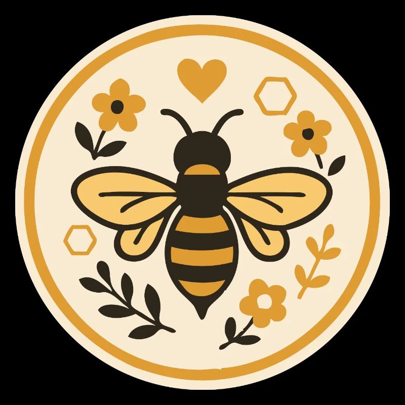Save the Bees - Nature Bee Motif