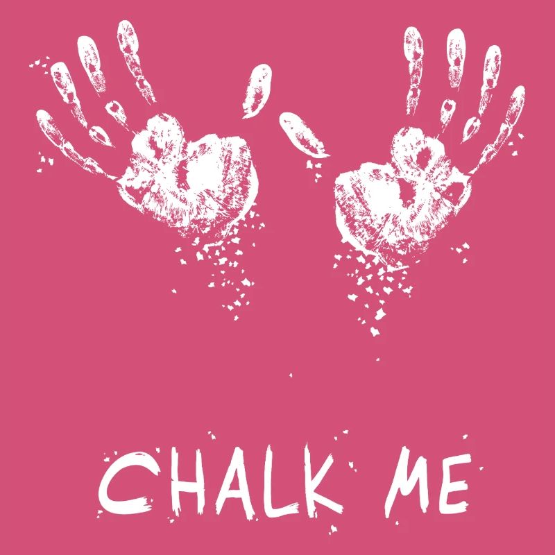 Handprint Chalk Me Daddy - Boulder/ Climbing Pun