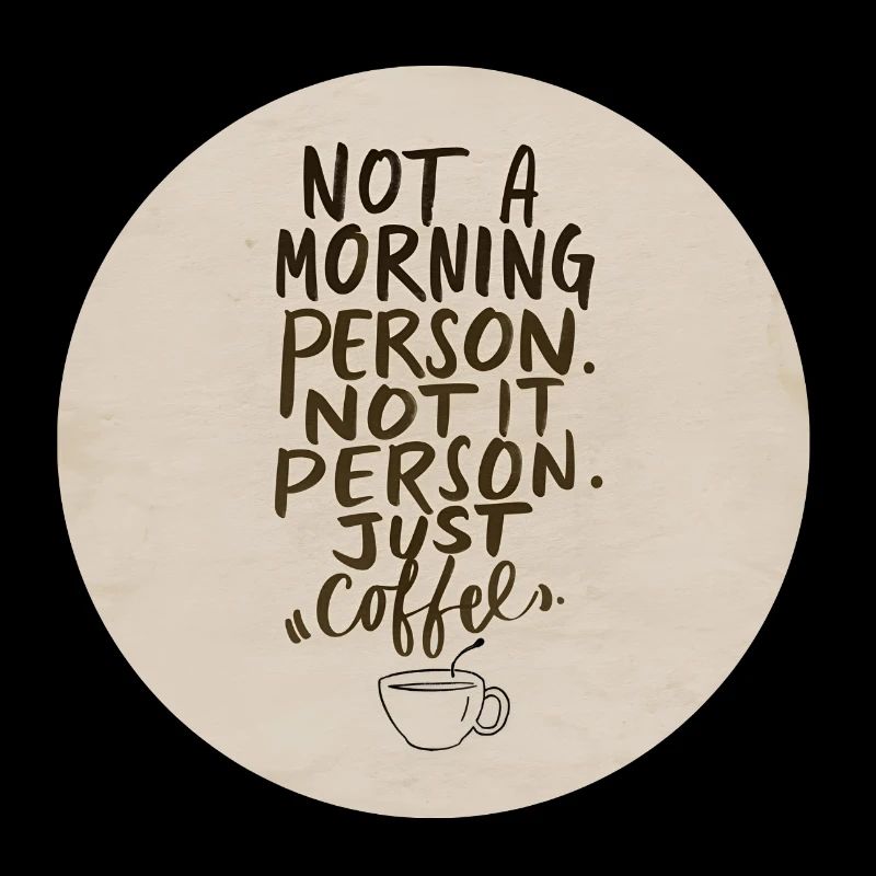 Nicht morgens, nur Kaffee