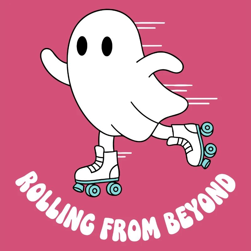 Ghost on roller skates