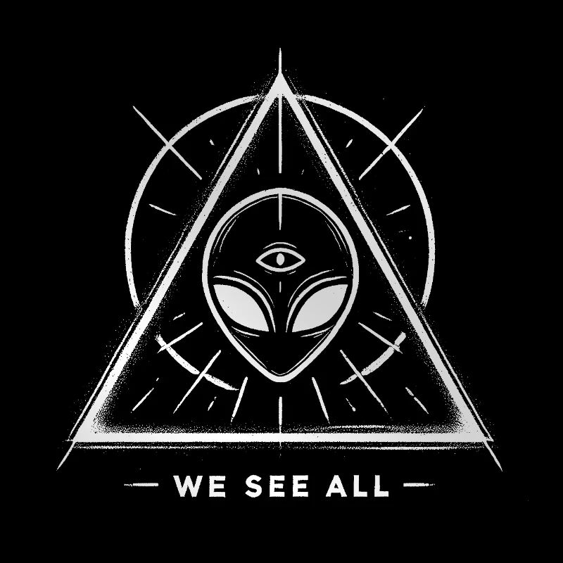 OVNI Alien Oeil Sigil Triangulaire