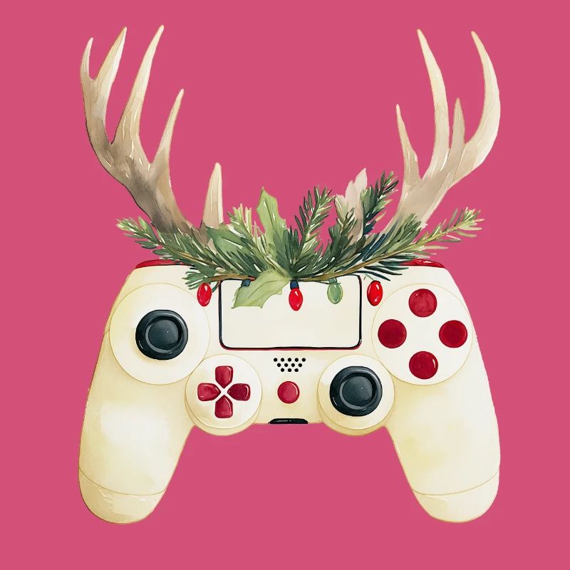 Weihnachtscontroller mit Hirschgeweih