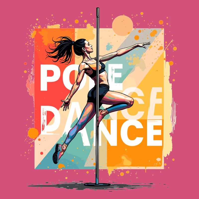 Pole Dance Poledancerin edel akrobatisch Geschenk