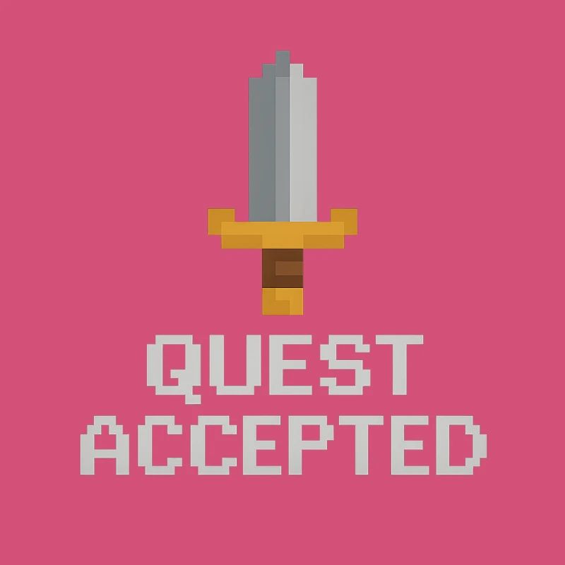 Quest Accepted Pixel Sword