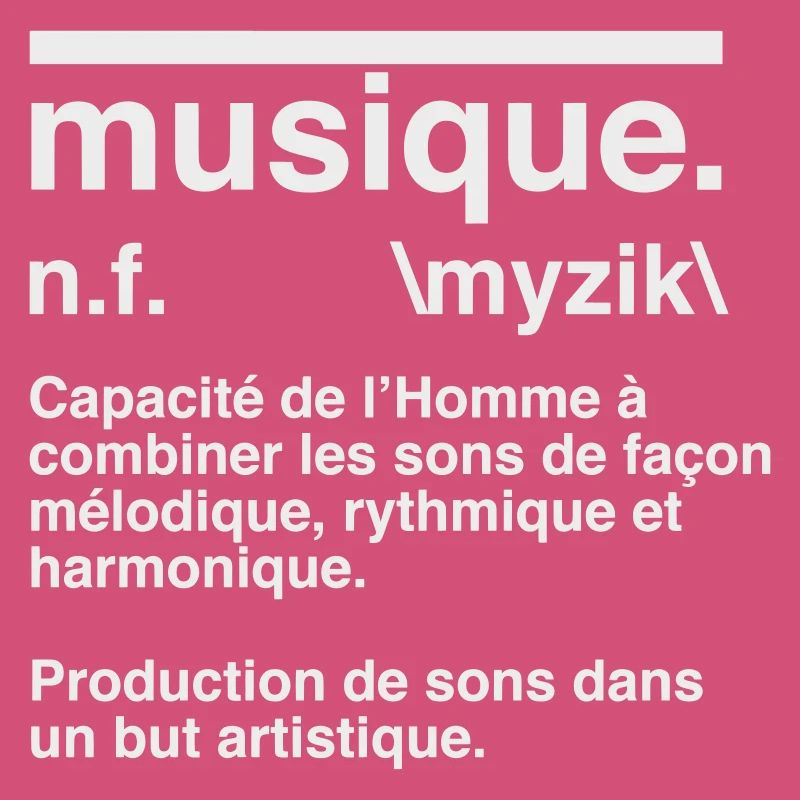 Musikdefinitions-Wörterbuchstil