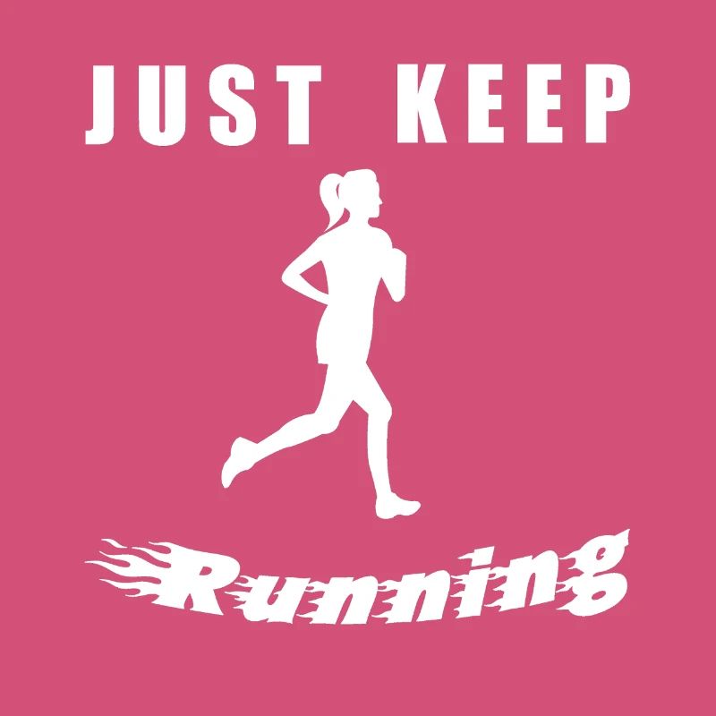 Continue simplement de courir – Silhouette de coureur