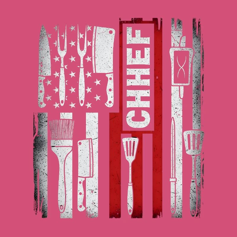 Chef du drapeau américain