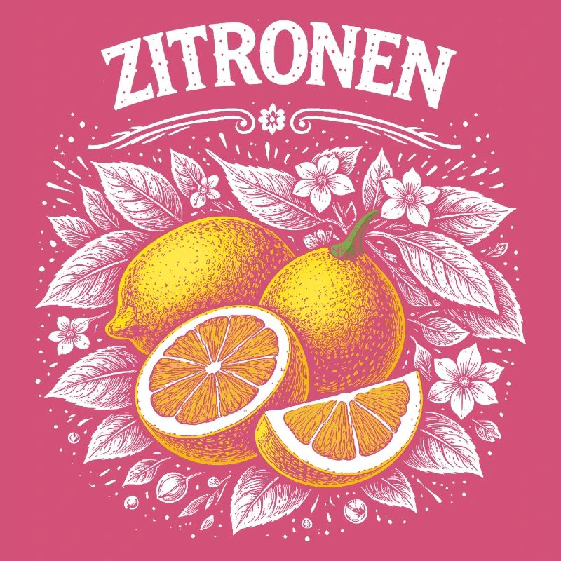 Lemon Power – Retro Fruit Illustration