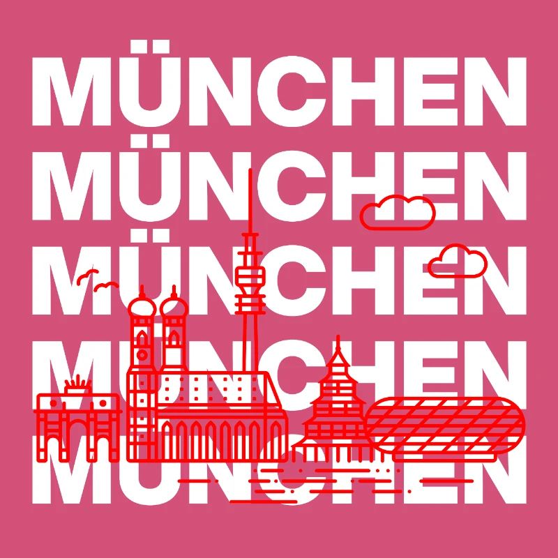 MÜNCHEN SKYLINE STACK – MIA SAN MUNICH