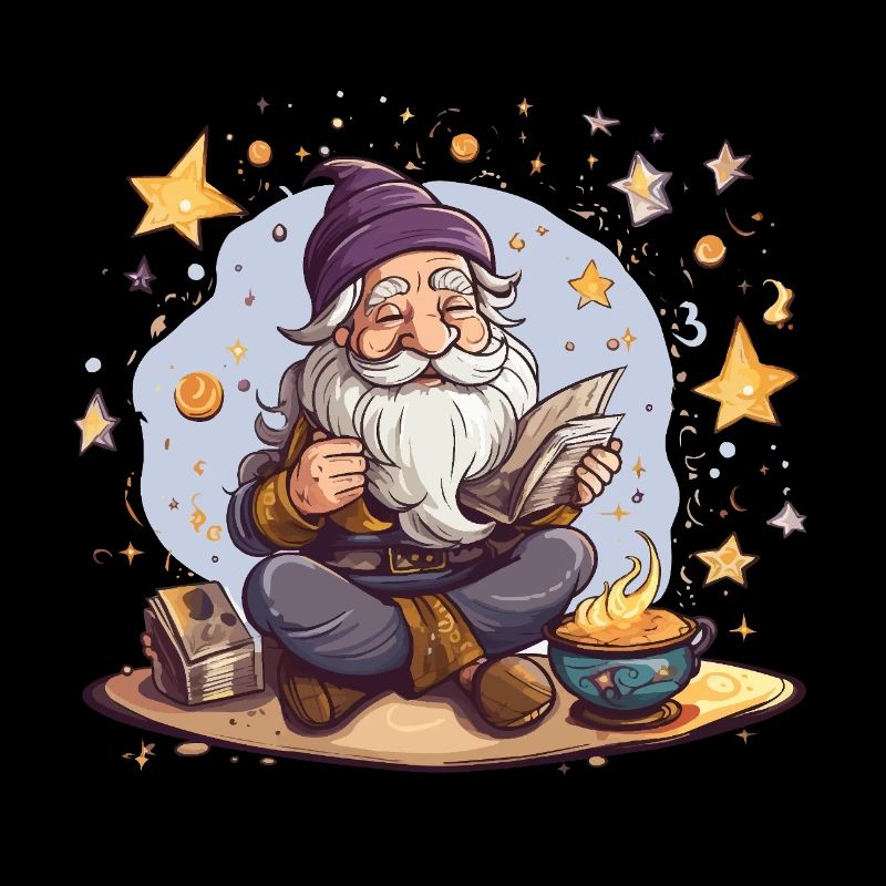 Gnome reading at Starfire
